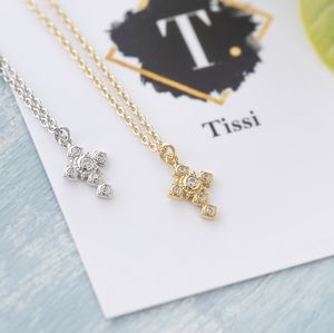 14k gold Vermeil cross necklace